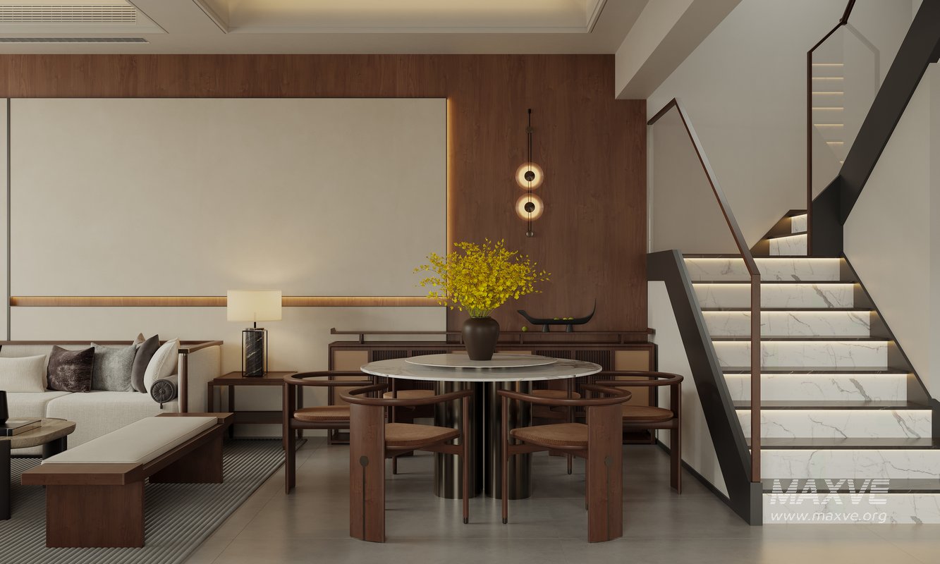 Chinese Living Room Dining Room - Image 3