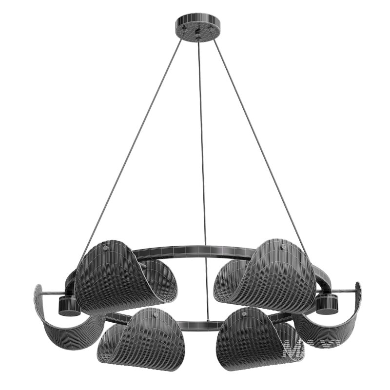 Curved Striped Glass light - Image 1