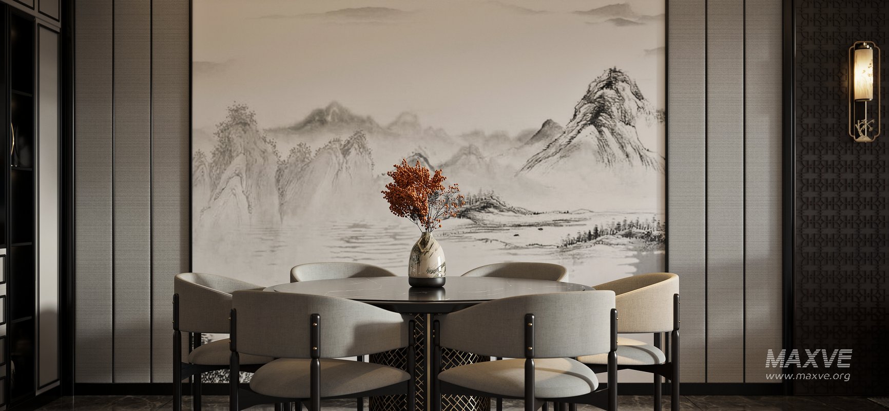 Chinese Living Room Dining Room - Image 11