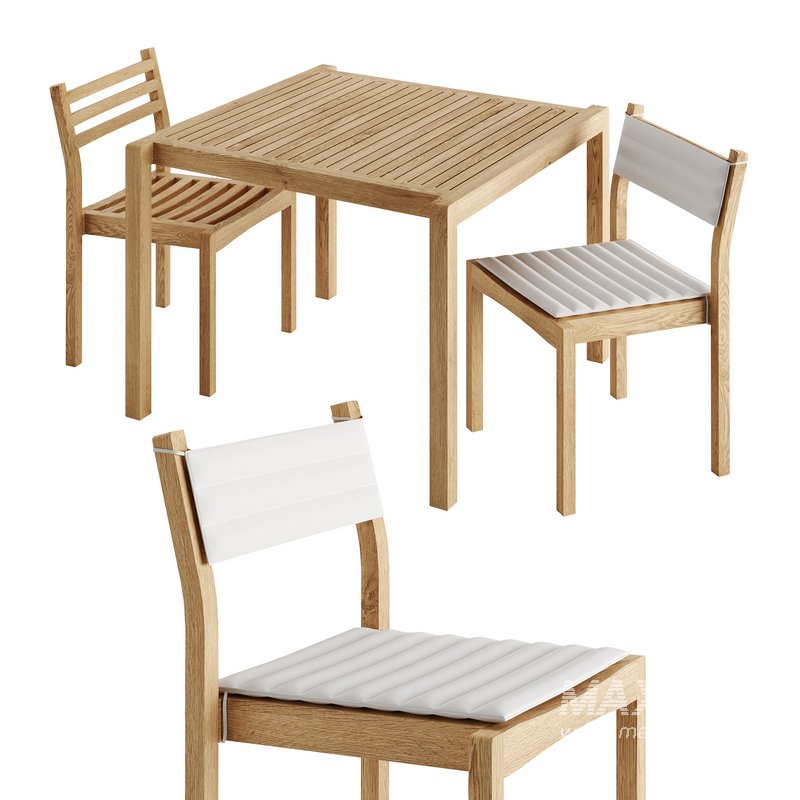 AH902 and AH501 Outdoor Dining Set by Carl Hansen - Image 3