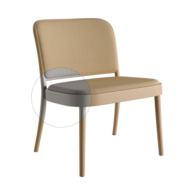 811 Lounge Armchair and Chair 363 by TON - Image 5