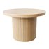 Charleily Pedestal Wood Round Coffee Table - Thumbnail 1