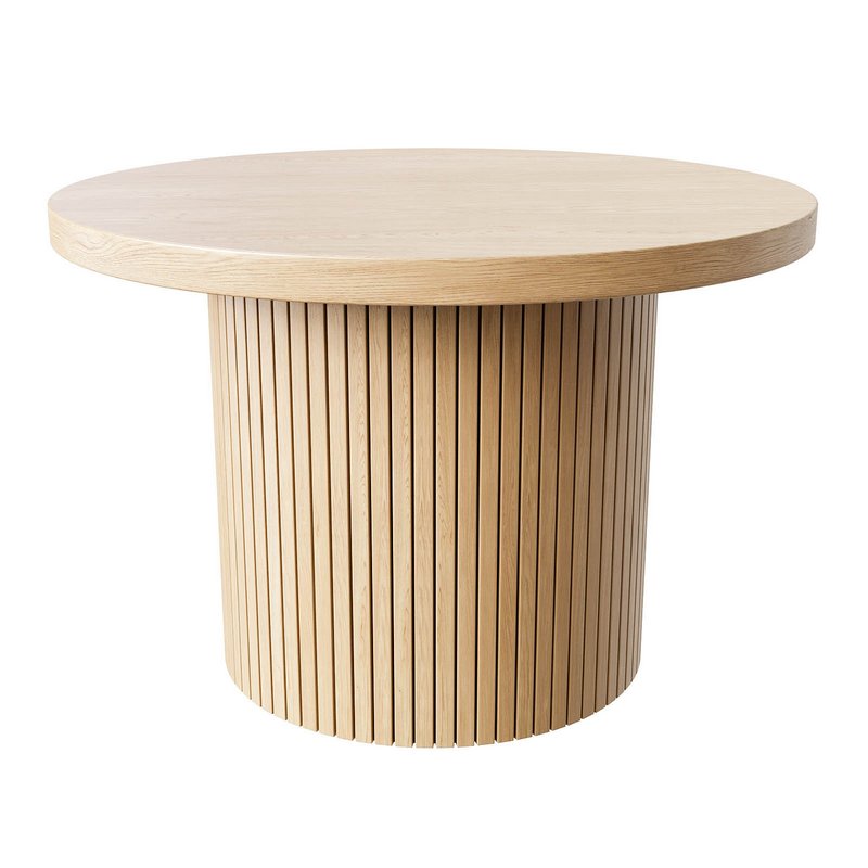 Charleily Pedestal Wood Round Coffee Table - Image 1