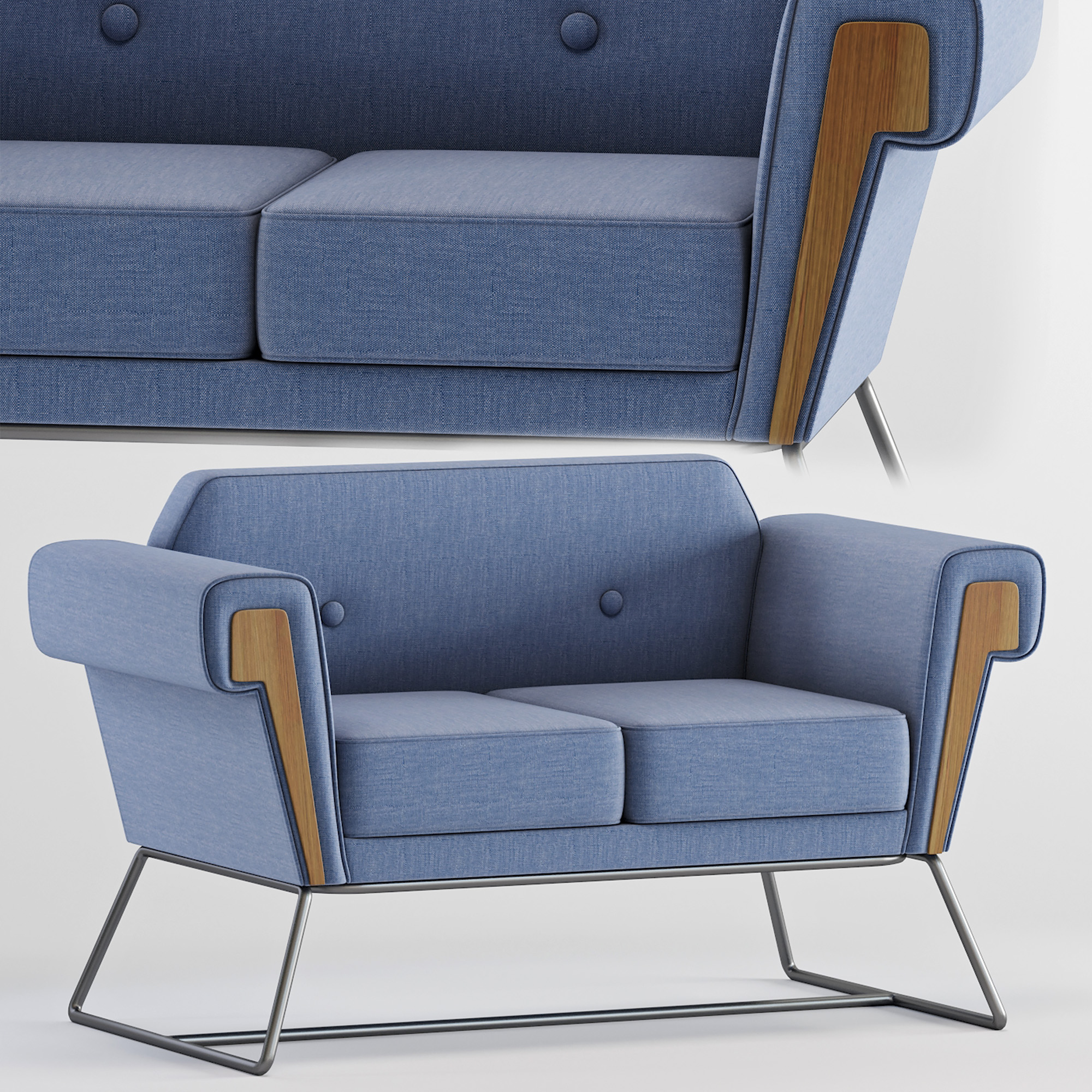 Hove club sofa - Thumbnail 1