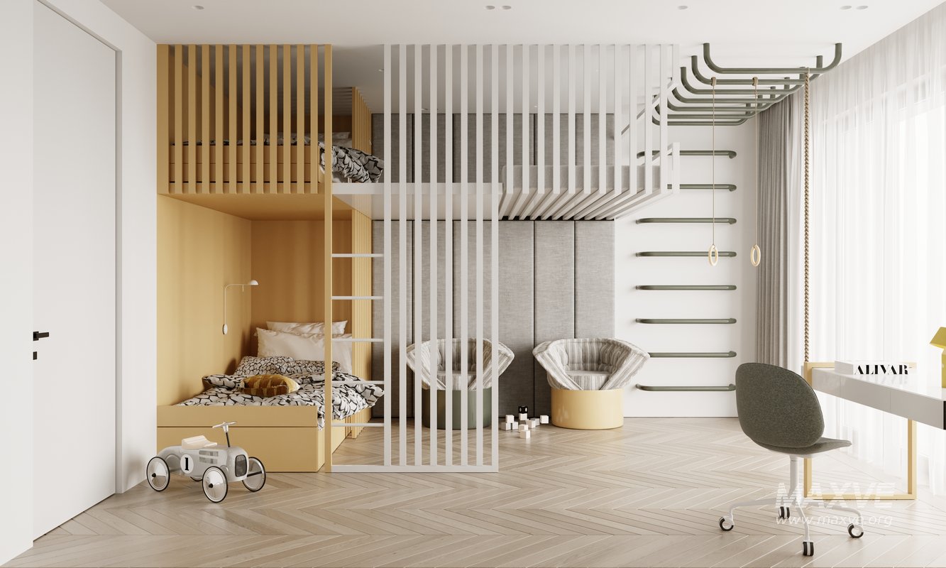 Children Bedroom interior scenes - Image 2