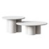 Marble coffee table set Mozo – Light oak - Thumbnail 6
