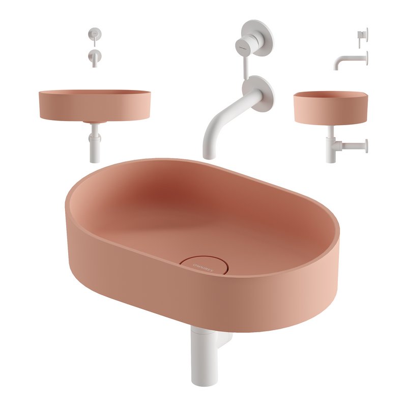 OVO Countertop Basin and Y Basin Mixer by OMNIRES - Image 3