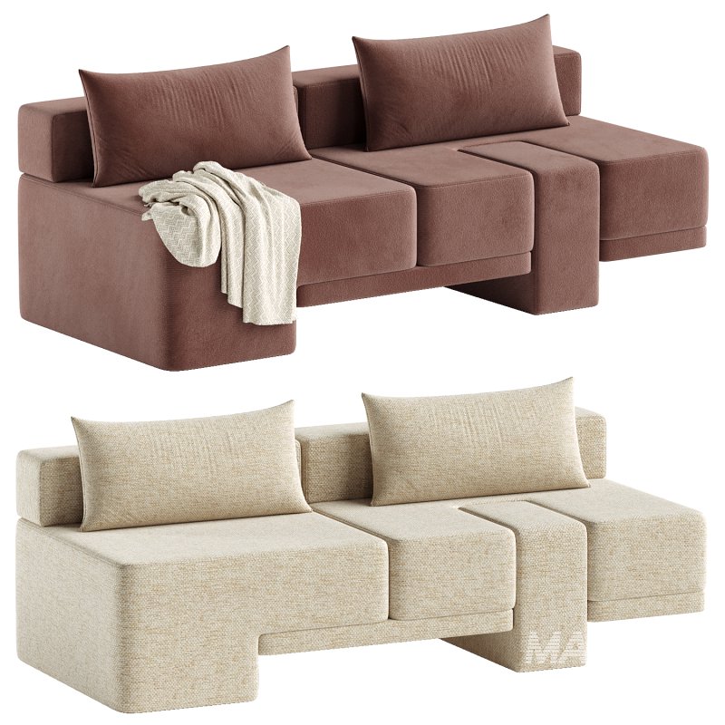 Sarsen Armless Sofa - Image 1
