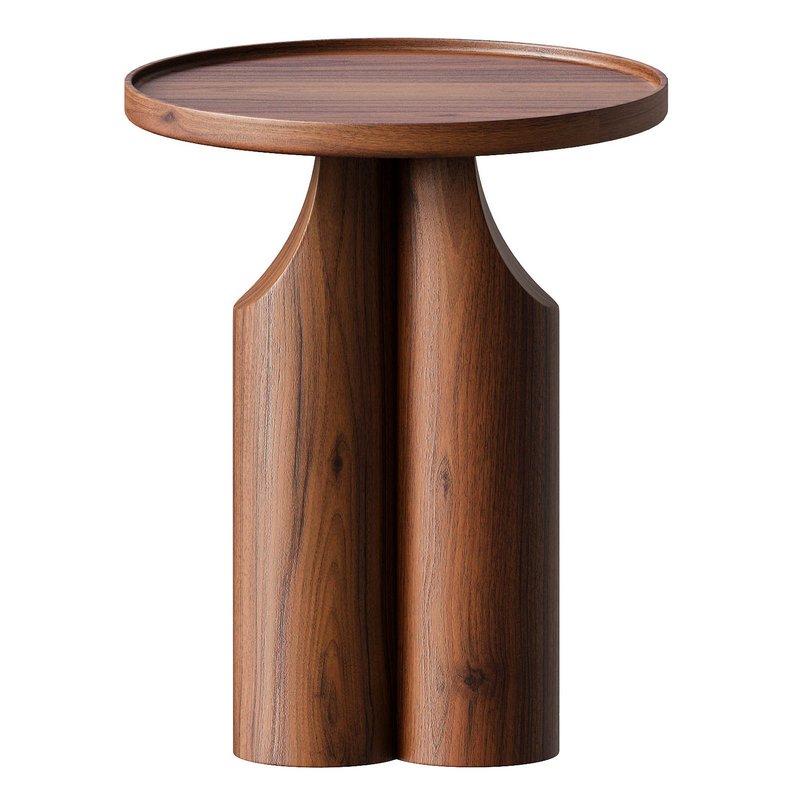 Solid walnut end table - Image 6
