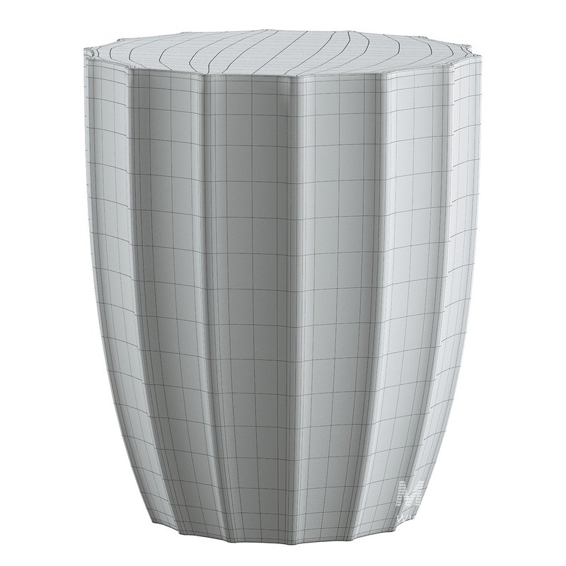 Milhouse Concrete Outdoor Side Table - Image 2