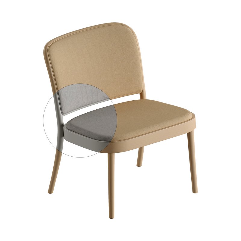 811 Lounge Armchair and Chair 363 by TON - Image 6