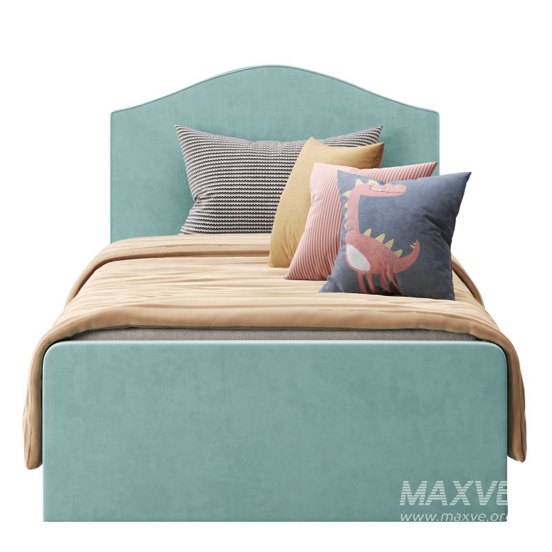 Upholstered bed frame Kilanda light beige Luroy Standard Single - Image 7