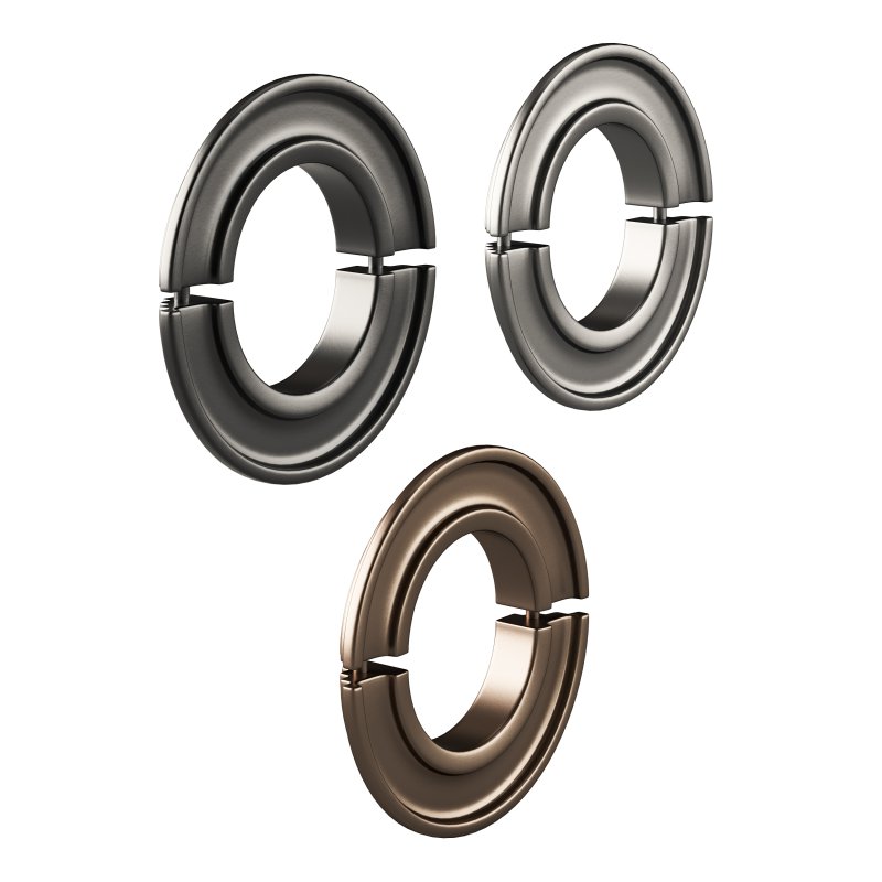 Black Radiator Pipe Flanges Aluminum Escutcheon Ring Plate - Image 6