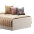 Upholstered bed frame Kilanda light beige Luroy Standard Single - Thumbnail 10