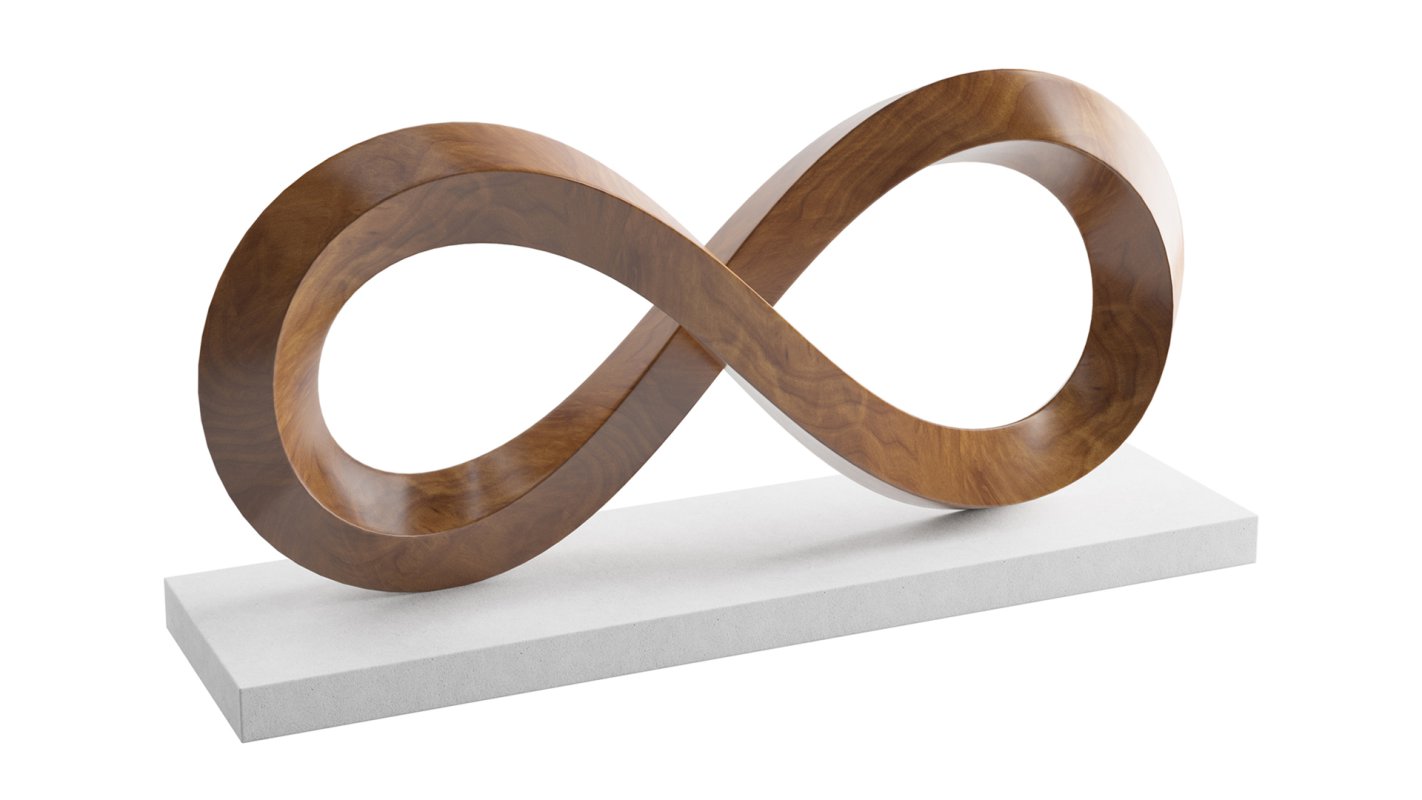 Abstract sculpture Infinity Mobius - Image 1