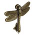 Antique Brass Dragonfly Design Front Door Knocker Vintage Style - Thumbnail 9