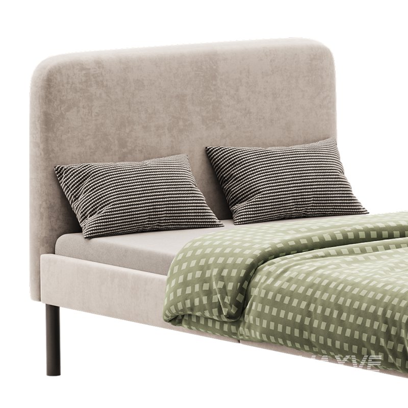 Upholstered bed frame Vissle dark grey Standard Single - Image 12