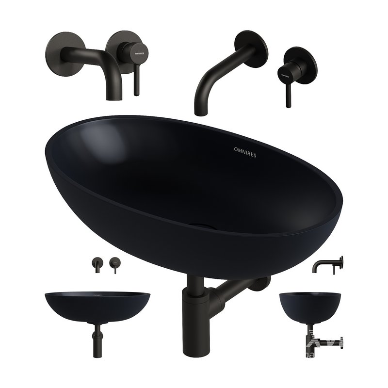 SHELL Countertop Basin and Y Basin Mixer by OMNIRES - Image 3