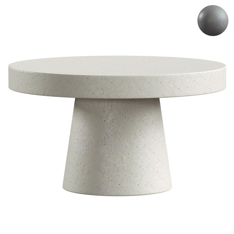 Prevelly Concrete Round Coffee Table - Image 1