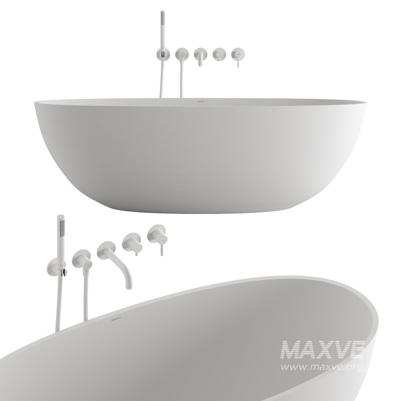 Y 5-Hole Bath Mixer and Shell Wanna by OMNIRES - Image 3