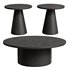 Carnisha 3 – Piece Round Black Coffee Table Sets - Thumbnail 5