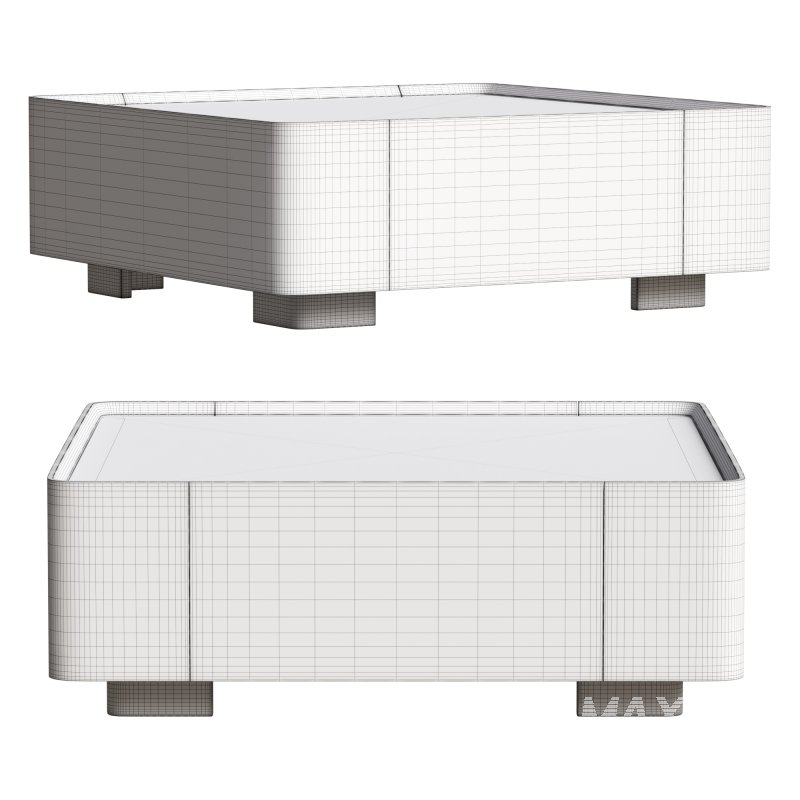 Jillann Industrial Walnut Square Coffee Table - Image 2