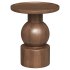 Round walnut side table - Thumbnail 1