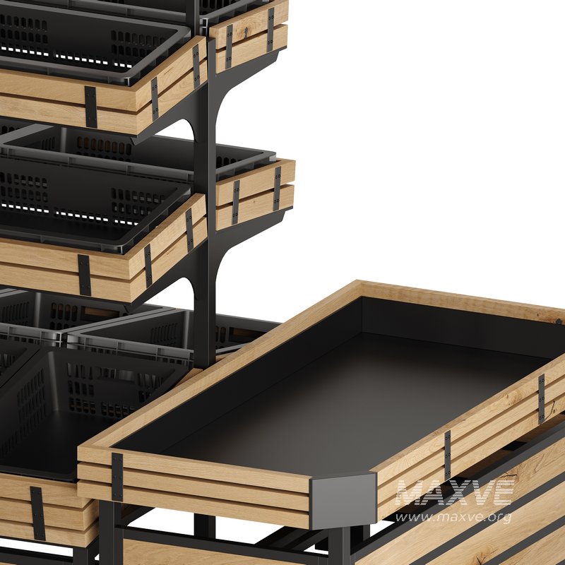 Shelves for Vegetables And Fruits Set 01 by Highbright Retail Solutions - Image 3