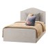 Upholstered bed frame Kilanda light beige Luroy Standard Single - Thumbnail 5