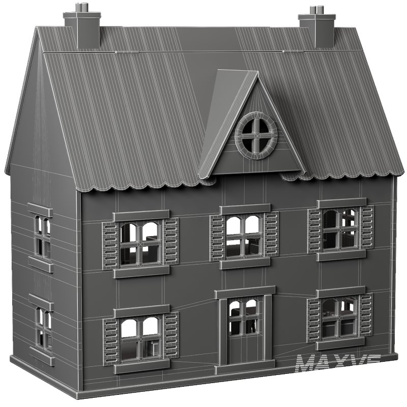 Wonder and Wise Wooden Kids Dollhouse Toy(Crate and Barrel) - Image 4