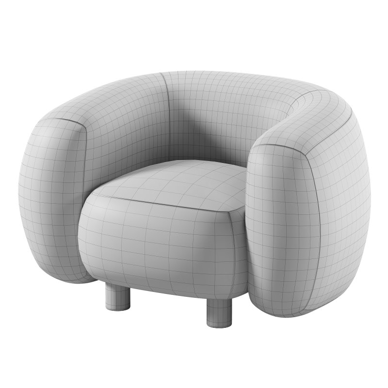 Londy Cozy Ivory Chair - Image 3