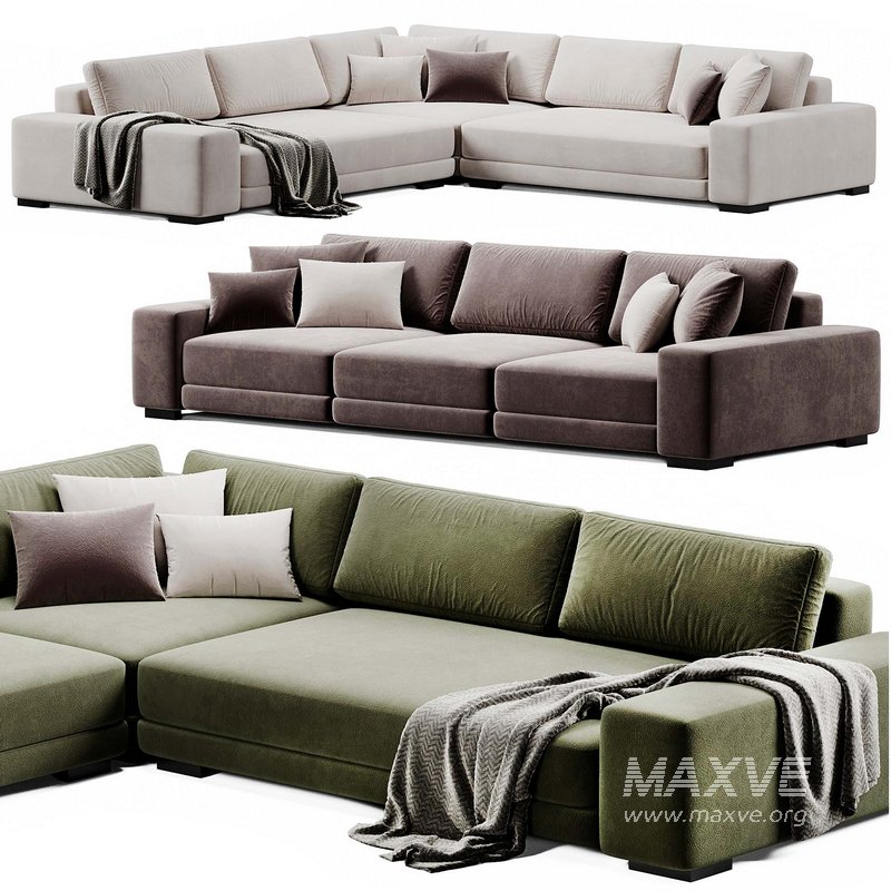 Horizon 3 L Shaped Sofa By Crateandbarrel - Image 4