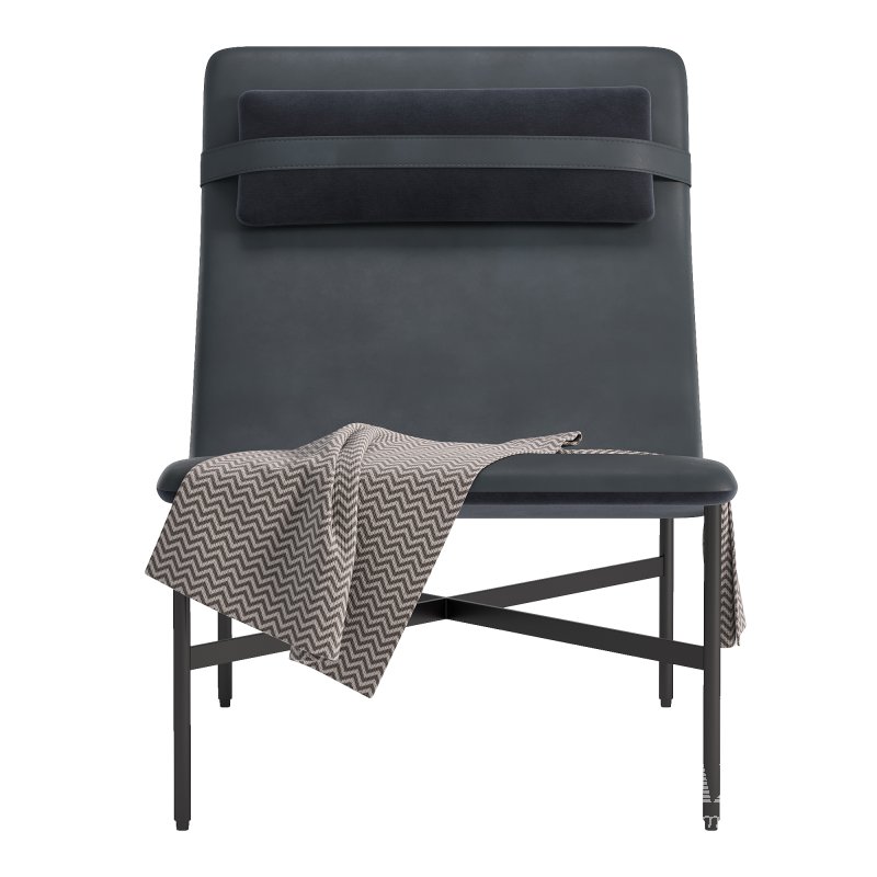 Deep Thoughts Leather Lounge Chair - Image 4