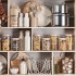 Modern Wooden Kitchen Shelf with Accessories 20 - Thumbnail 5