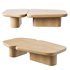 Pangea Contemporary Monolithic Coffee Table in Wood - Thumbnail 4