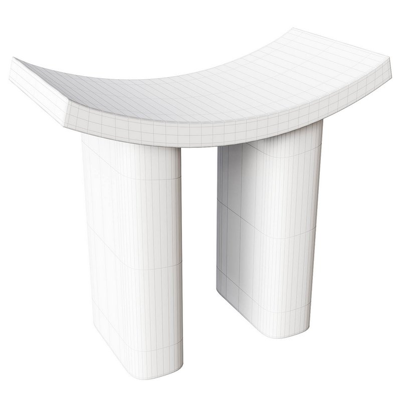 Designer wooden stool - Image 2
