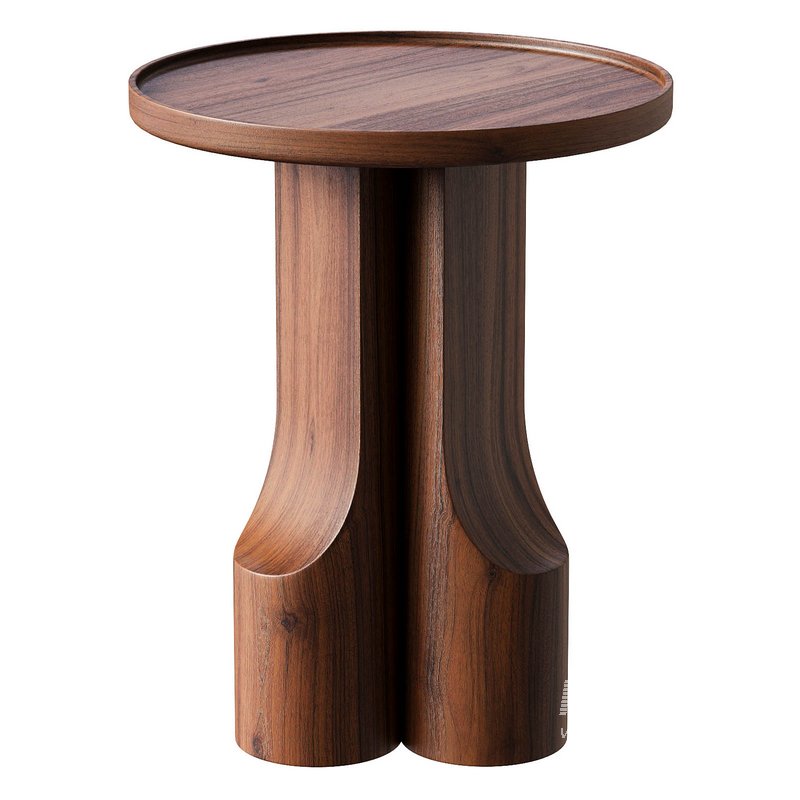 Solid walnut end table - Image 4