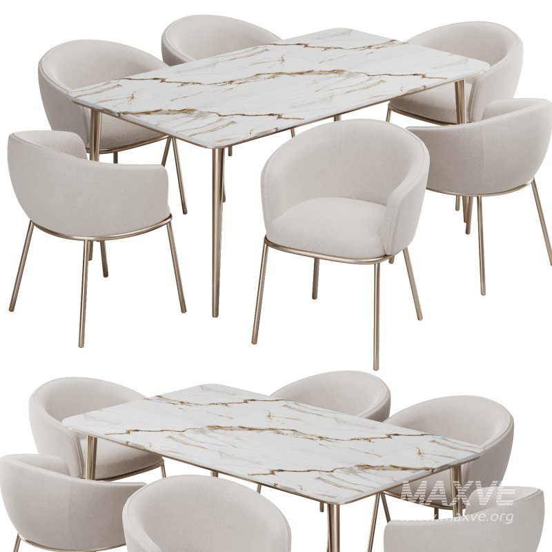 Dinning chair and table236 - Image 1