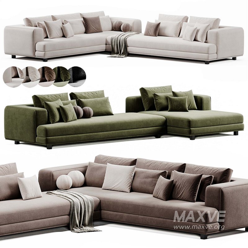 Arbiter Sofa By Maxalto - Image 1