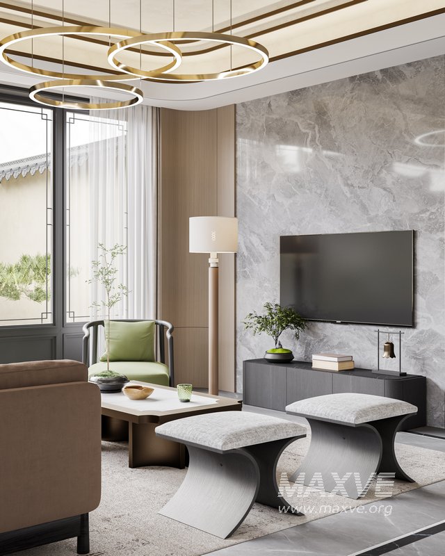 Chinese Living Room Dining Room - Image 7