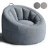 Your Zone Bean Bag Lounge Chair with Pocket - Thumbnail 1