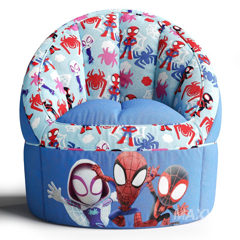 Marvel Spiderman Blue Polyester Bean Bag - Image 3