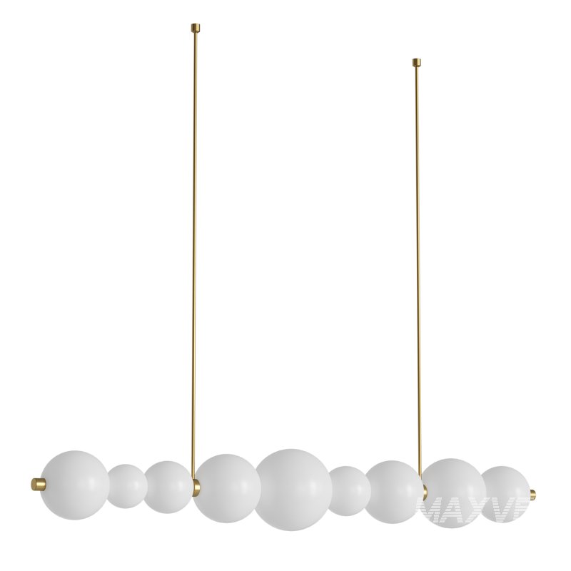 Céleste Satin H Chandelier by HOLLY HUNT - Image 2