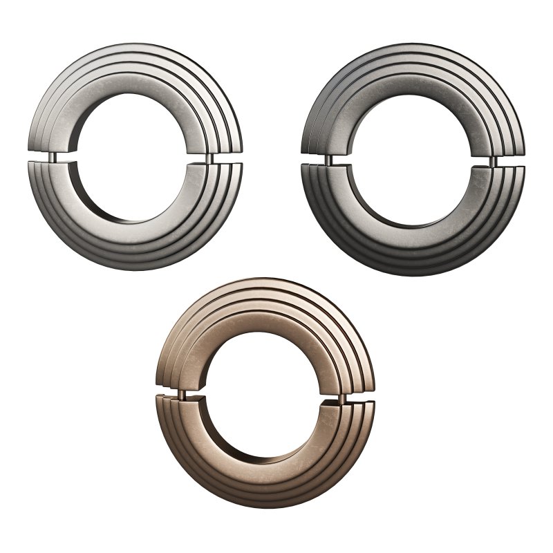 Black Radiator Pipe Flanges Aluminum Escutcheon Ring Plate - Image 10