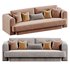 Form Camel Performance Velvet Sofa - Thumbnail 6
