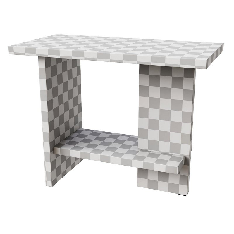 Tee Side Table, Rectangular, Matt Lacquered Oak - Image 1