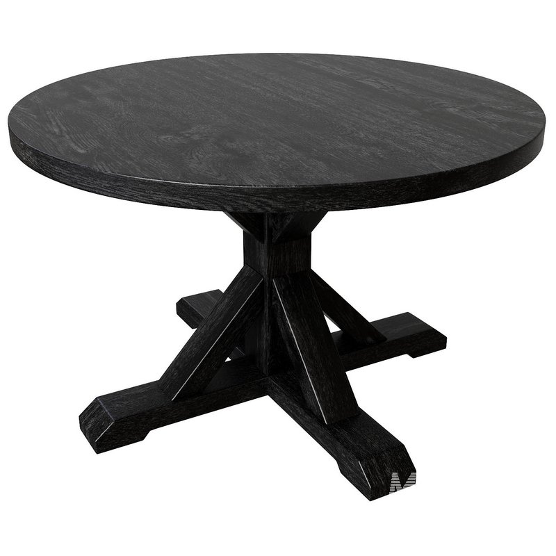 Balmain Round Dining Table Black - Image 4
