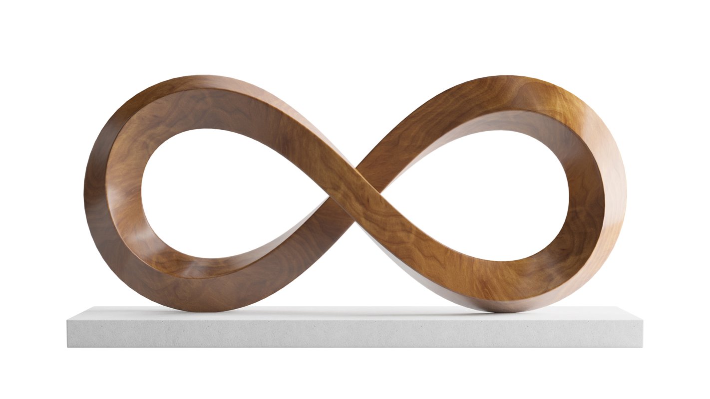 Abstract sculpture Infinity Mobius - Image 2