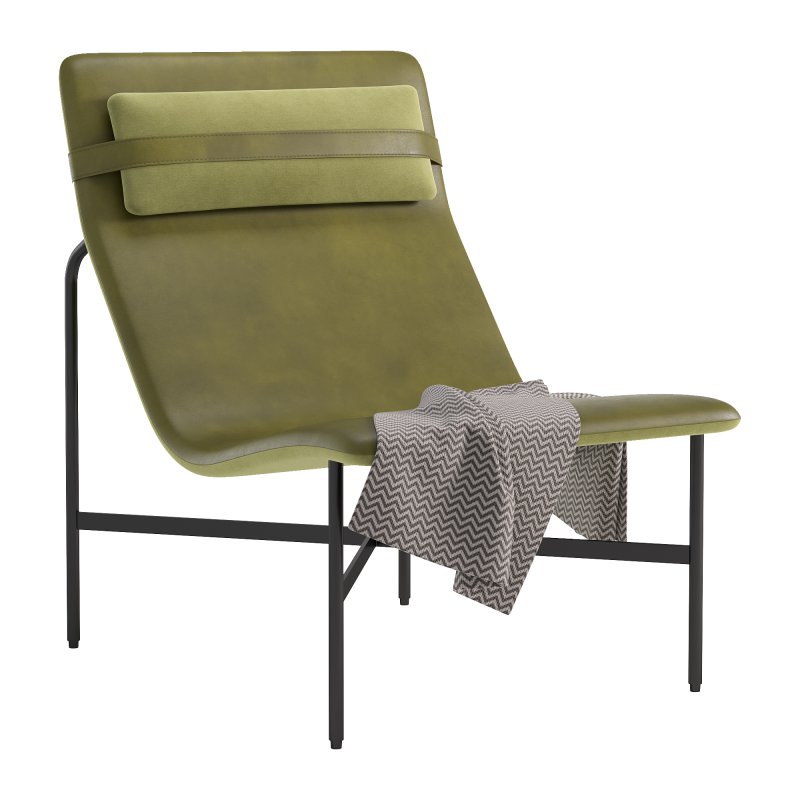 Deep Thoughts Leather Lounge Chair - Image 1