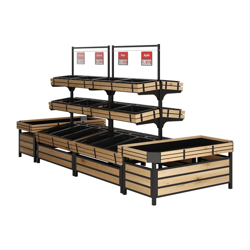 Shelves for Vegetables And Fruits Set 01 by Highbright Retail Solutions - Image 1